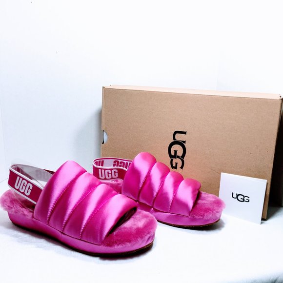 UGG Shoes - NIB - UGG Puff Yeah Slides in Fuchia